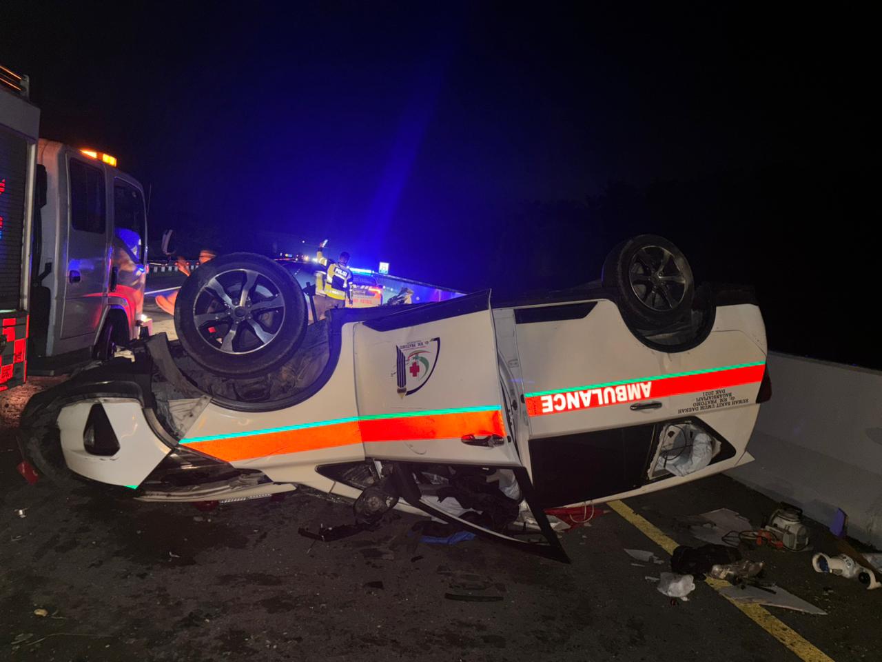 Kecelakaan Maut Ambulans di Tol Permai, Tiga Orang Tewas
