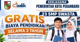 Pemko Pekanbaru Gratiskan Akses Pendidikan di 23 Sekolah Swasta